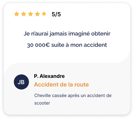 Avis cheville cassée après un accident